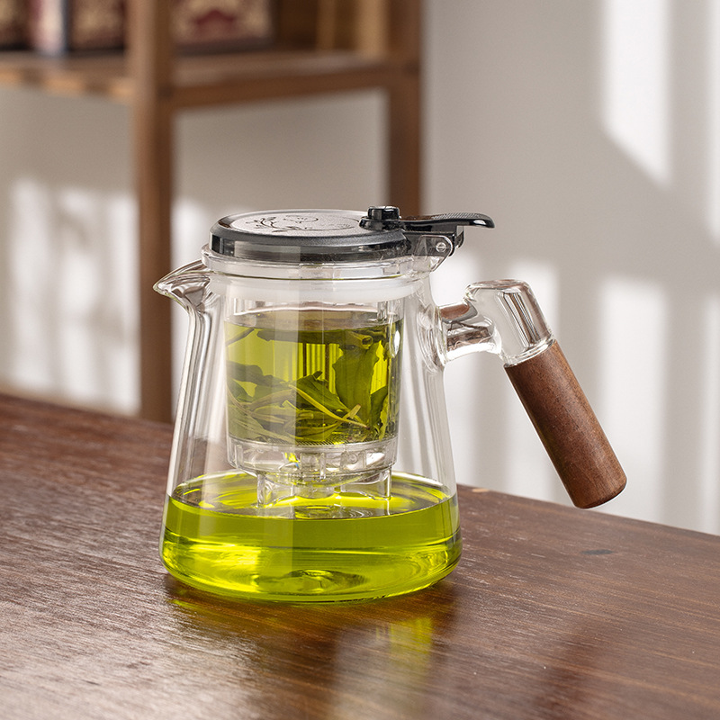Чайник, чайник, фильтр, чайник, домашний чайник, чайник, отделяющий чайный инструмент, фильтрующий чай, стеклянный чай, чашка для заваривания чая - Прозрачный кувшин для выпечки PC - 650ML