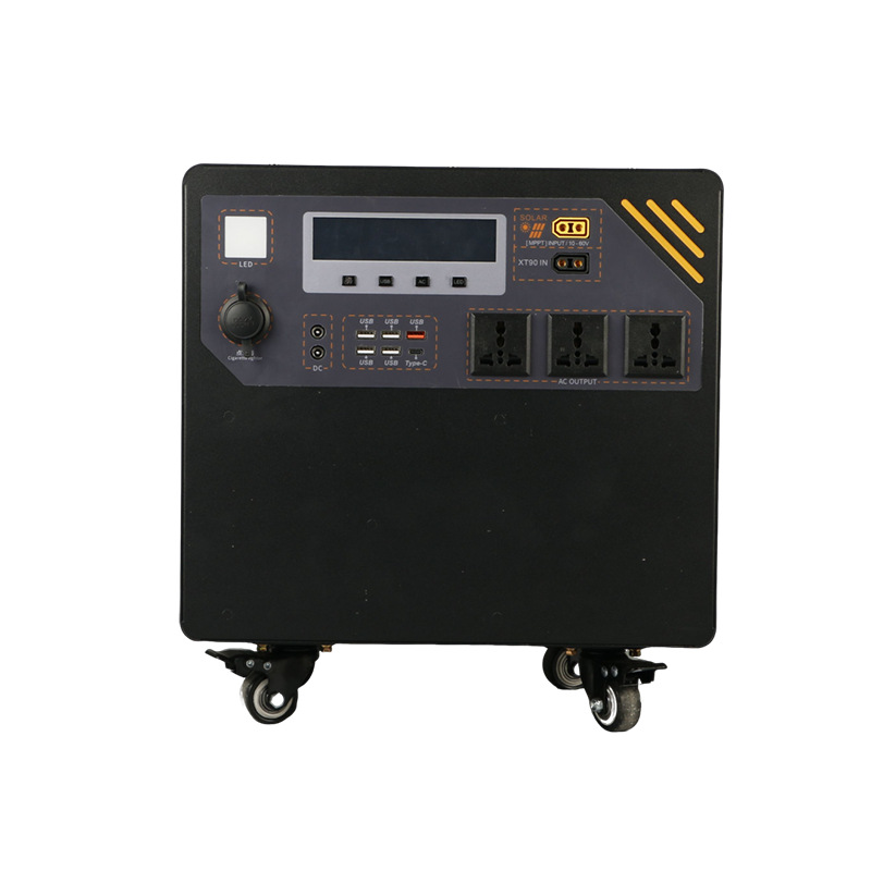 Мобильный источник питания на открытом воздухе большой емкости 220В маятниковый блок - Серия L - 1200W - 1000 Вт - чистая синусоидальная волна (1 градус электричества) (с зарядным устройством) весом 25 кг.