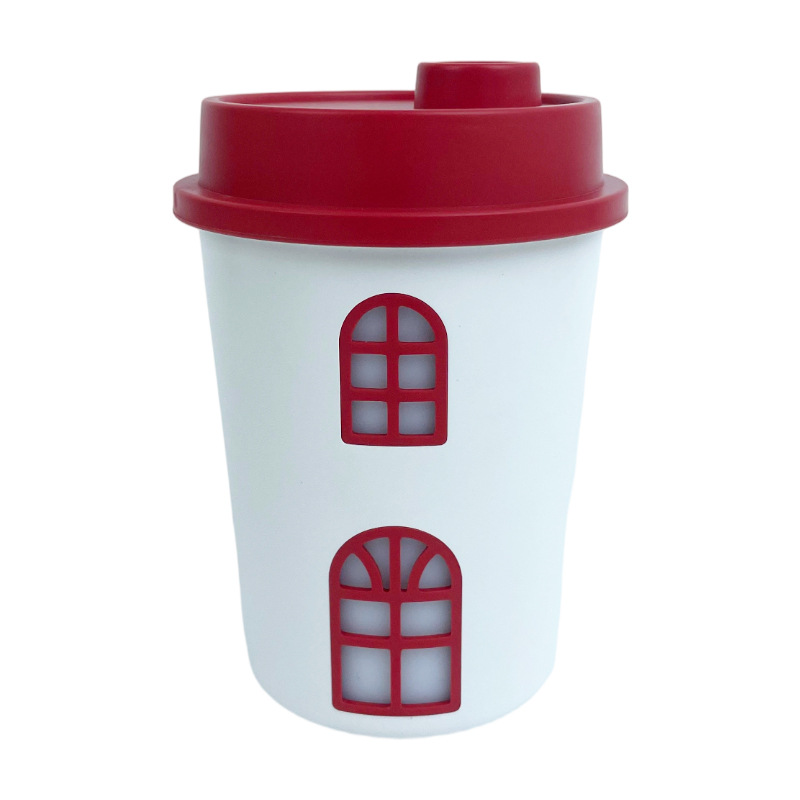 Трансграничные портативные водонаполняемые чашки чая с молоком большой вместимости увлажнитель автомобильный бытовой опрыскиватель ароматический увлажнитель - красный/90*90*130mm