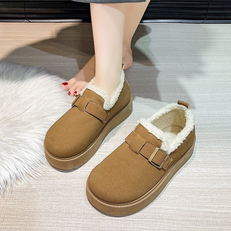 Зимние спортивные женщины 2025 с толстыми снежными сапогами