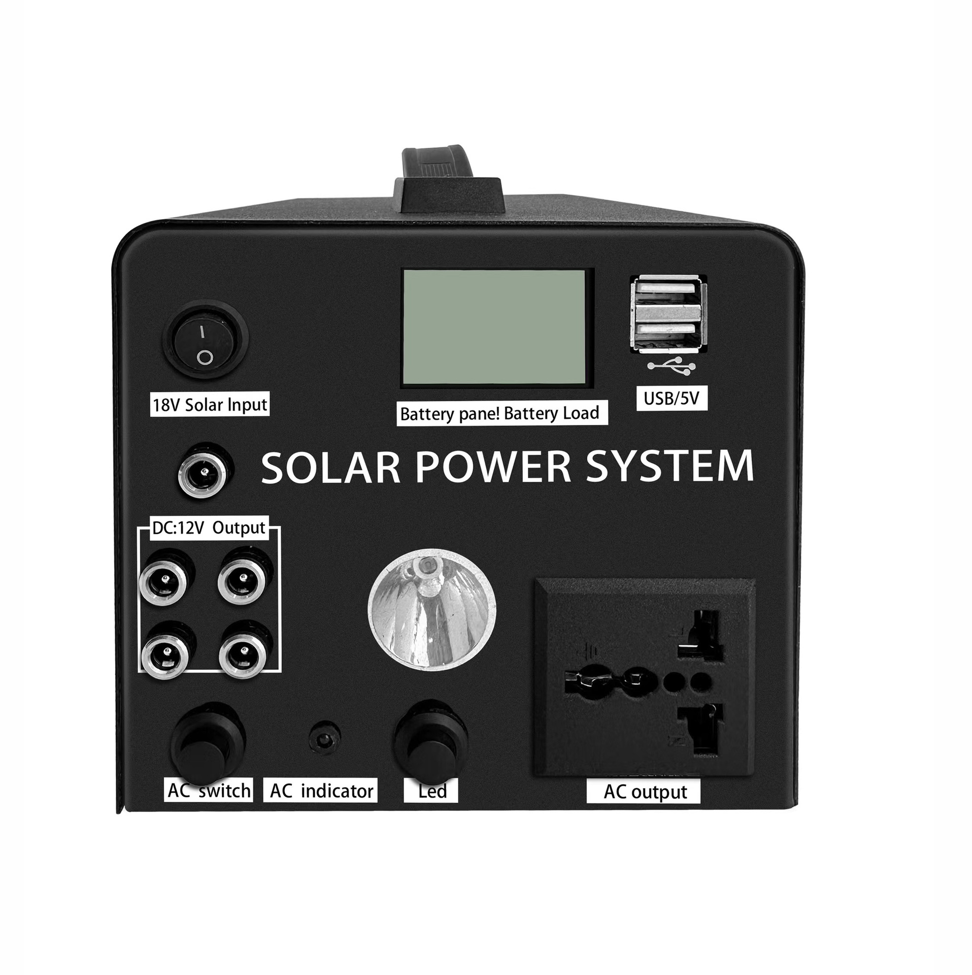 Портативный наружный LED - ноутбук Мобильный аккумулятор энергии 150 Вт Мощный автомобильный аварийный солнечный заряд - 12v150w