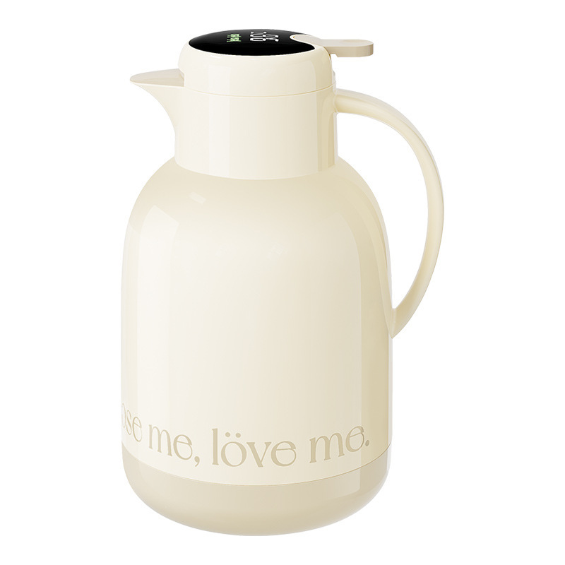 JEKO Теплоизоляция Домашний чайник Открытые бутылки Конторское общежитие Большой Чайник Чайник Высокое качество Горячий чайник - Сливочно - белый умный/1.3L