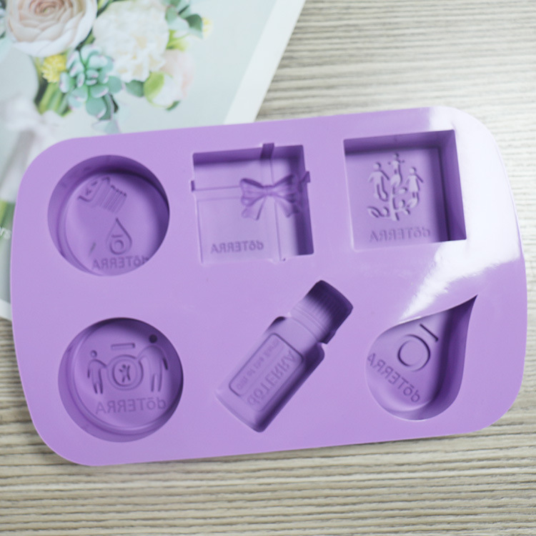 Трансграничные взрывчатые вещества утолщение изготовление DIY ручной мыльный торт прямоугольные формы мыльные модели выпечка рисовых пирожных - Таро фиолетовый (25 * 16 * 3CM)/мыльная форма