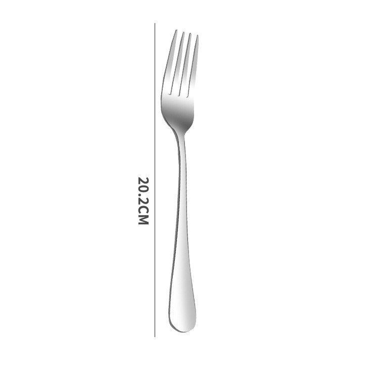 1010 Нержавеющая сталь посуда вилка домашний отель столовая посуда стейк нож вилка фруктовая подпись десерт вилка фруктовая вилка - Вилка 1