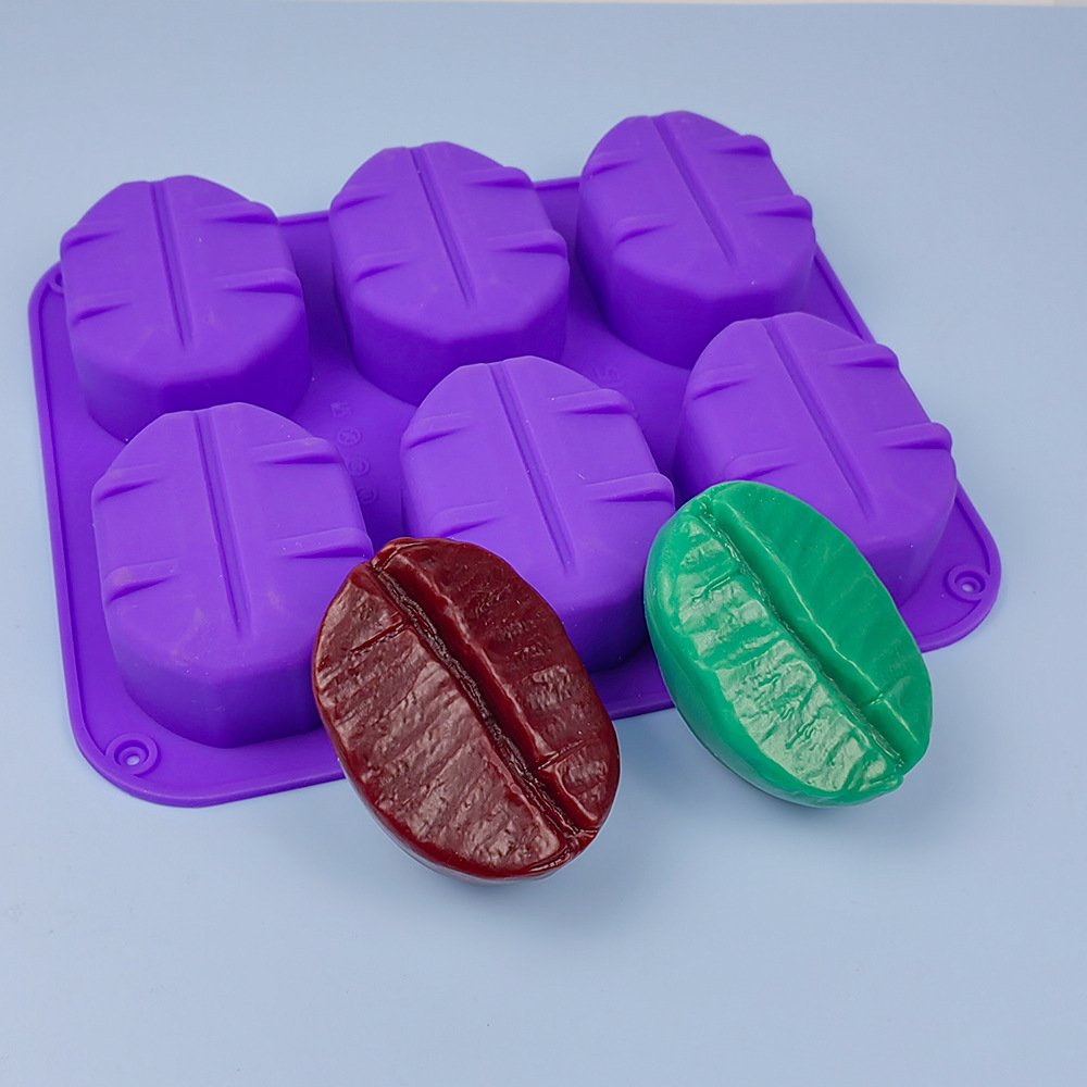 Люлиан кофе бобы силикон формы кофе мыло ручной работы силикон формы ароматические капли свечи силикон формы - Кофейная форма/фиолетовый