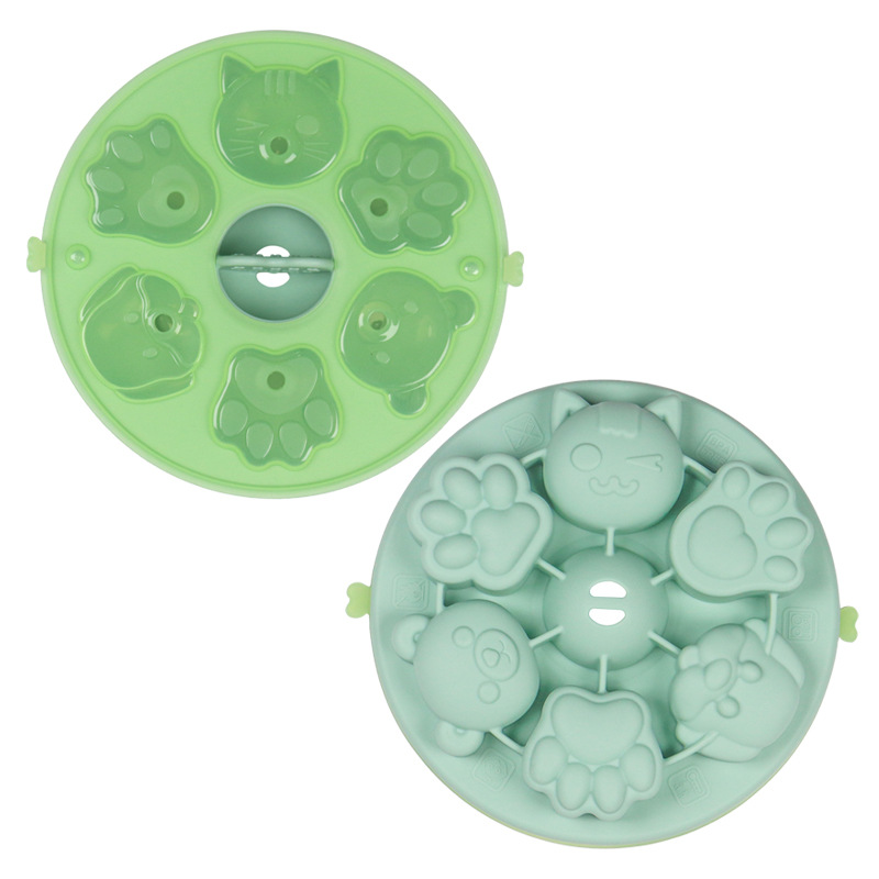 Новая детская добавка испарительная форма пищевой силикон мультяшный медвежонок котенок щенок мороженое - Ай Грин