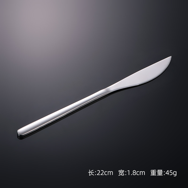 Корейский 304 нержавеющая сталь нож вилка ложка столовая посуда западный ресторан стейк нож вилка десерт ложка набор домашних палочек - 410 - Главный кухонный нож
