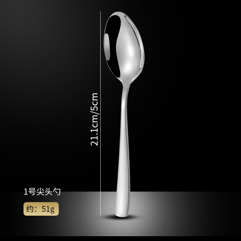 трансграничная ложка вилка квадратная рукоятка из нержавеющей стали посуда отель Вестерн стейк нож вилка утолщение домашний нож - Номер один