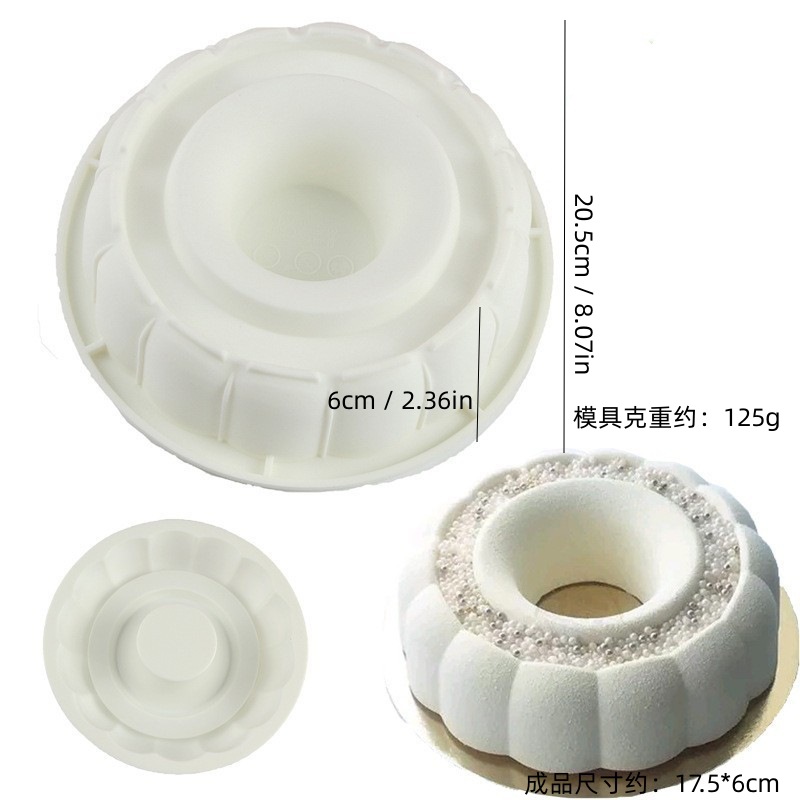 35 Итальянский торт с белым муссом силиконовая форма силиконовый торт форма - 164532 Круглая тыква