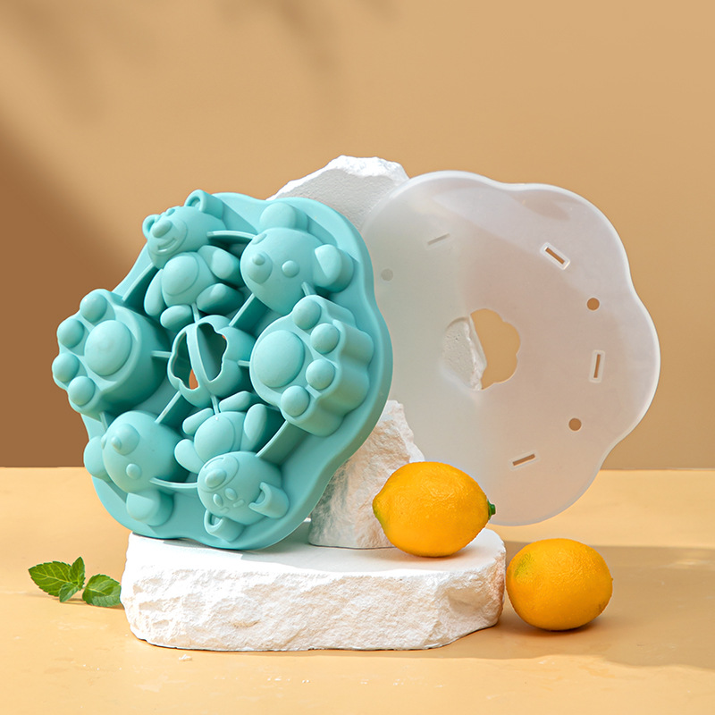 Кошачьи когти силикон испарительная форма для пирожных для младенцев и детей дополнительное питание для детей инструмент для выпечки для домашнего приготовления силикон форма - синий/силиконовая печь