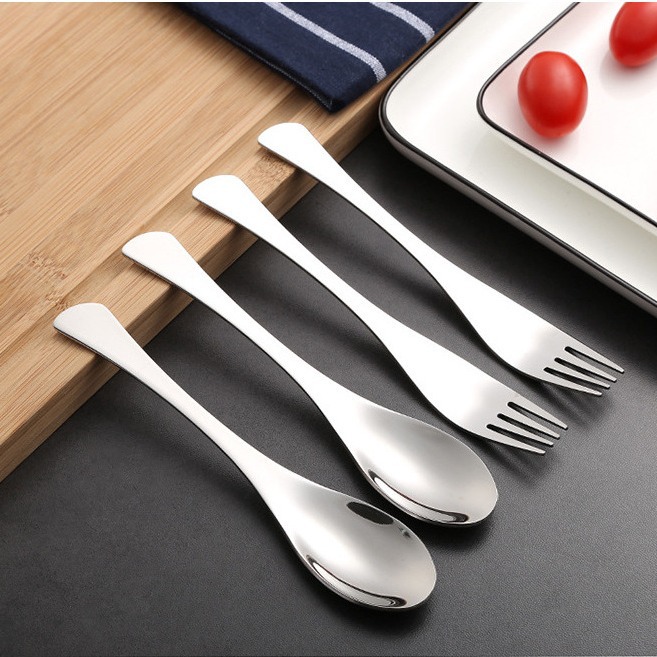 Нержавеющая сталь ложка 304 рыбий хвост ложка вилка подарок посуда рыбий хвост ложка вилка посуда - 304 Ложки.