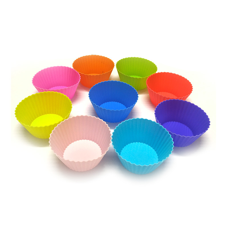 Толстый силиконовый торт для десерта можно экспортировать в Maffin 7 cm выпечка силиконовый стакан DIY форма - синий