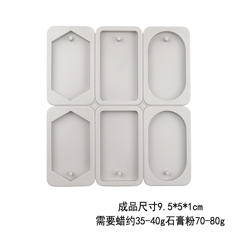 diy душистый воск силикон форма diy гипс котельная форма - По 2 отверстия в квадратном ромбовидном эллипсе