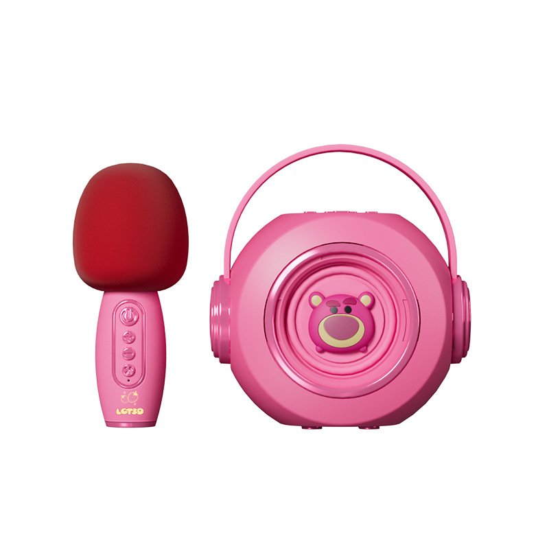 Disney KGE Беспроводной Bluetooth микрофон Звук Домашний KTV - Клубничный медвежонок