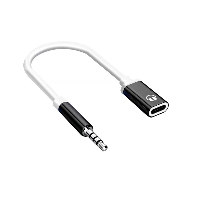 3.5 мм Typec головка головка - Металлический черный - 3,5 оборота TYPE - C материнский короткий провод