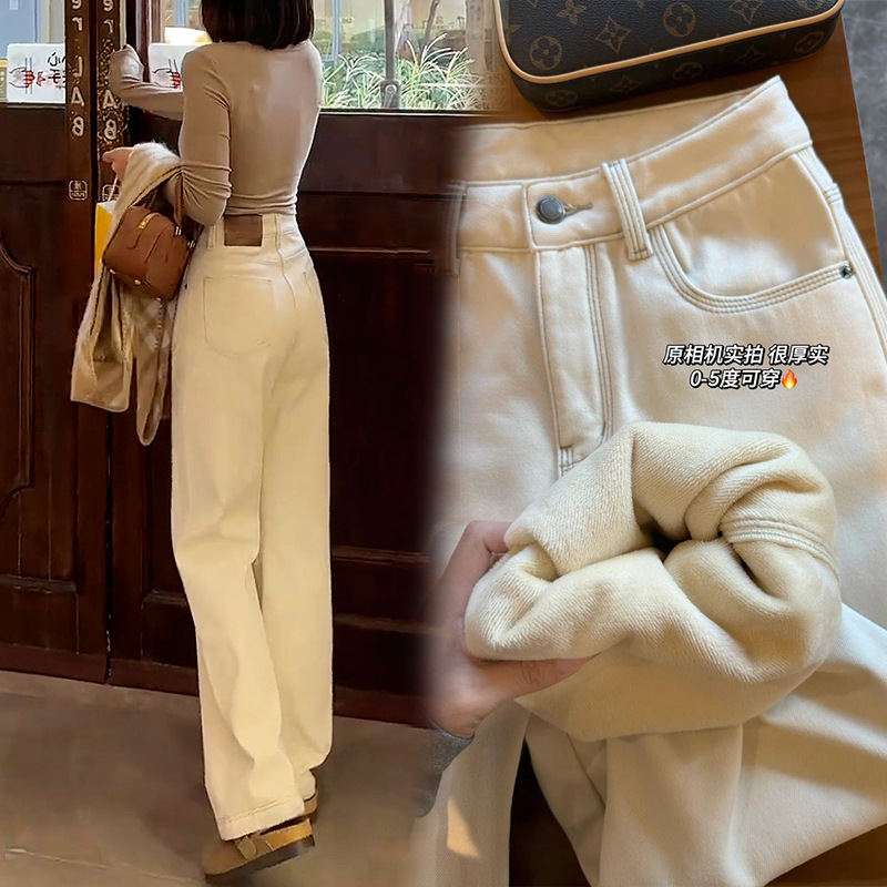 Джинсы с плюшевыми брюками 25 лет наличными - Брюки BJ131 - 12/S [85 - 100 кг]