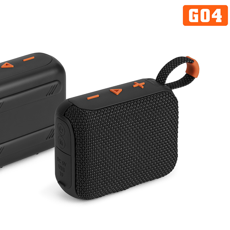 Трансграничная акустика go4 Bluetooth динамик портативный TWS бас пушка наружный звук Bluetooth динамик - чёрный