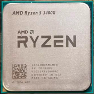 Suitable for AMD Ryzen 5 3400G processor, loose chip CPU, desktop computer CPU, suitable for b450b