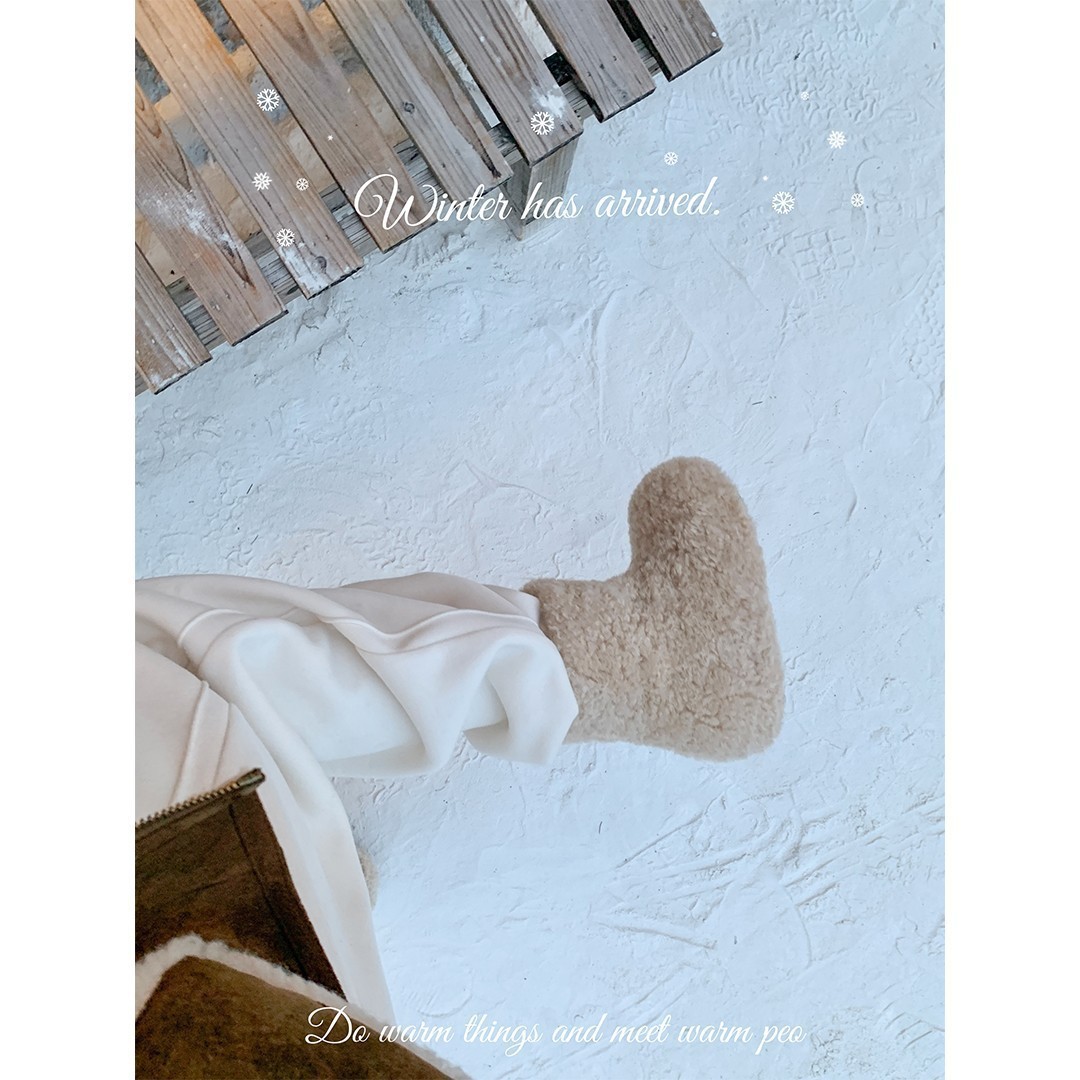 Картофель ягненок тёплый плоское дно модные хлопковые туфли Бёркен шерстяные короткие сапоги женские снежные сапоги - Абрикосовое дно/Тридцать пять.