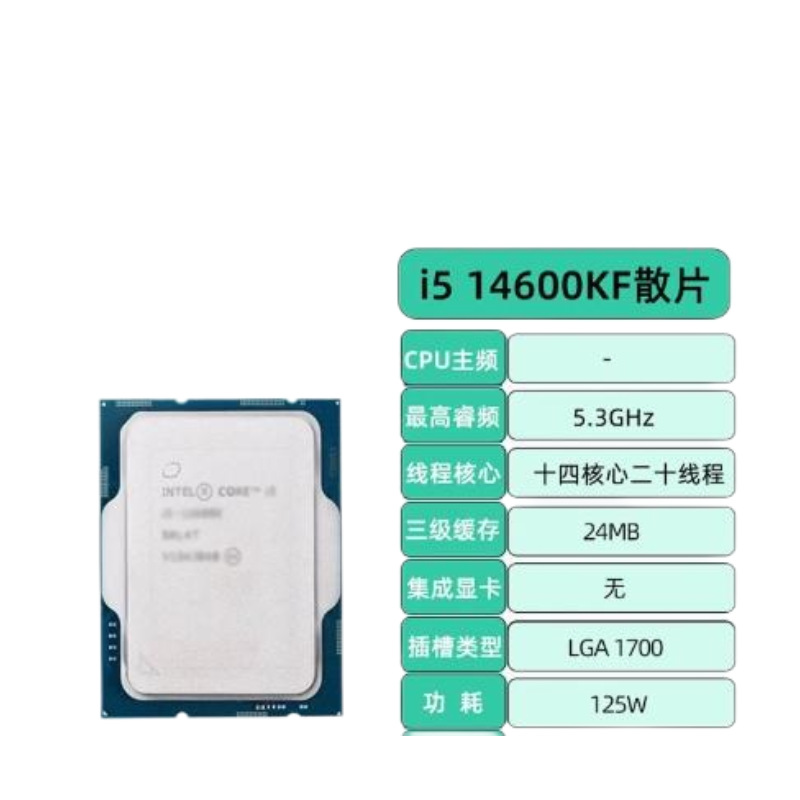 Процессор i5 - 146000KF CPU14 Ядерные 20 Потоки B760 / Z790