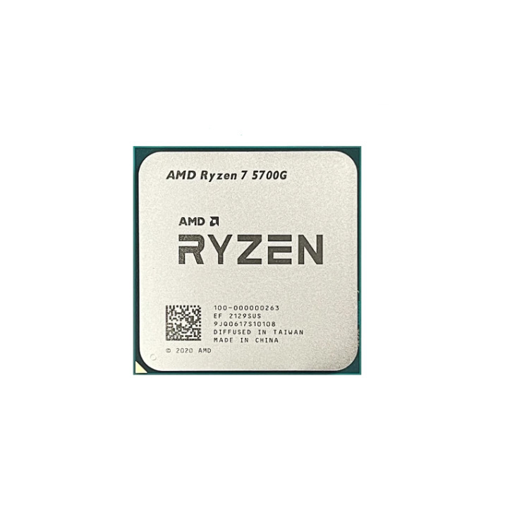 Suitable for Ryzen 7 5700G loose chip CPU, 8 cores, 16 threads, 3.8GHz, 65W AM4 interface, suitable for 8