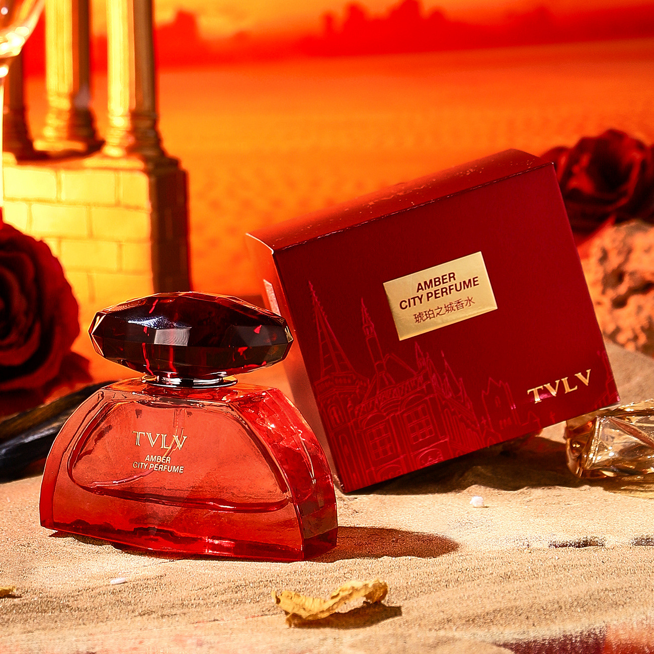 TVLV Янтарный город духи 50 мл по заказу OEM элегантный свежий простой атмосферный аромат дерево женский английский - Ароматы янтарного города./50ml