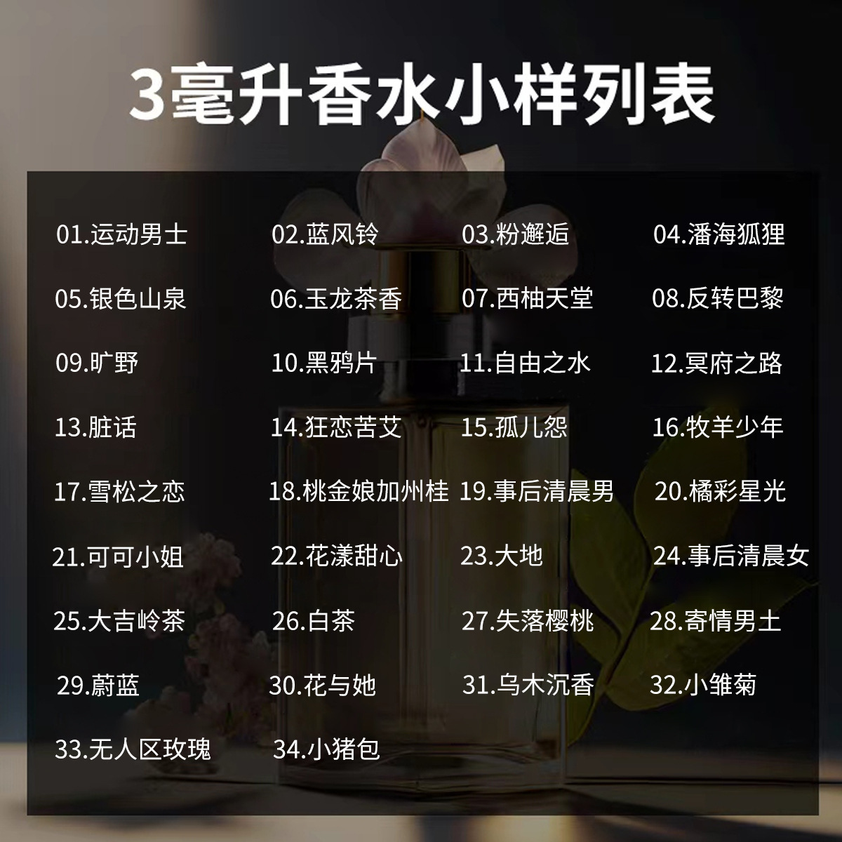 【新人专享】3ml卡片香水试用装多款香型可选直播摆摊实体测款装 - 试用装-香味混搭【随机】/3ML