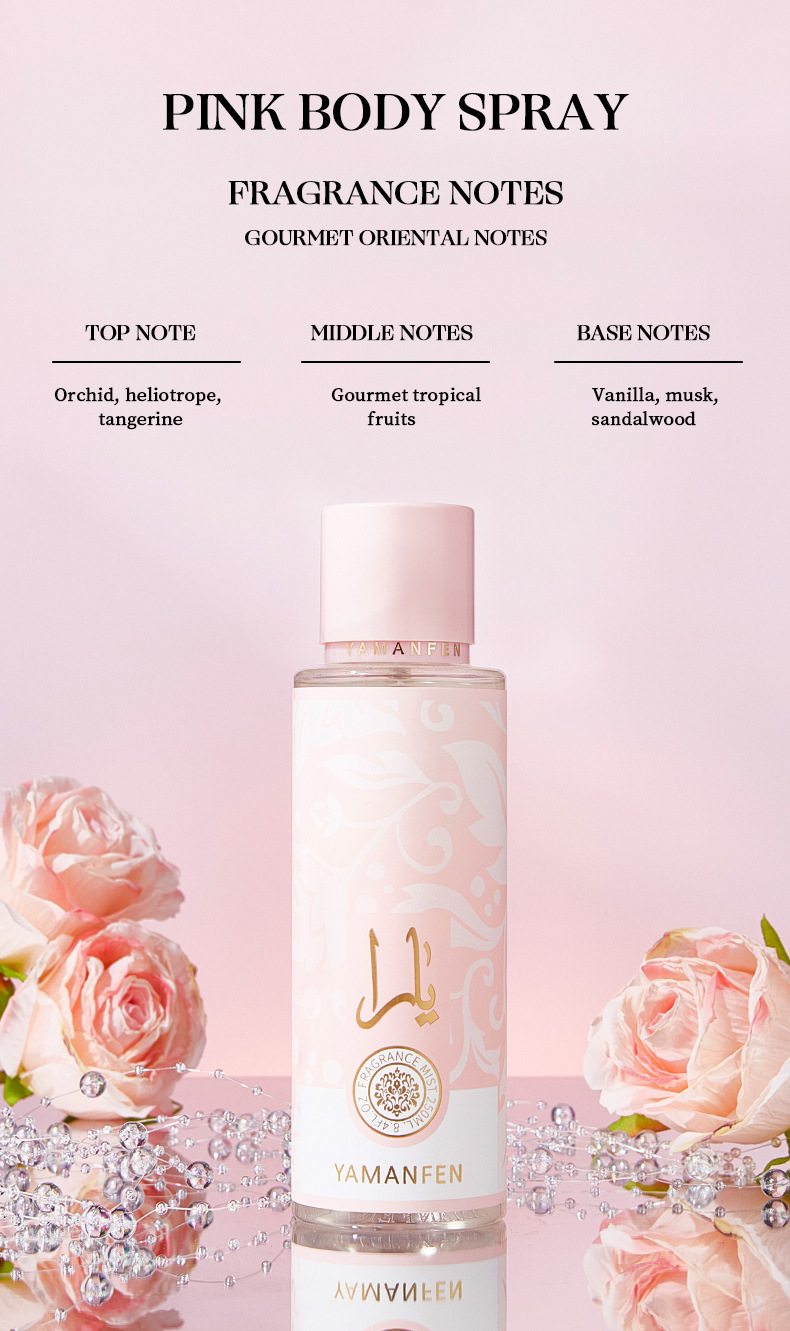 БлижнийВосток Victoria Speed Вьетнам Perfume Трансграничные арабские женские духи - PINK BODY SPRAY 125 мл [Только для внешнеторговых экспортных продаж, запрет на внутренние продажи, покупка по умолчанию освобождает от ответственности и/125ml