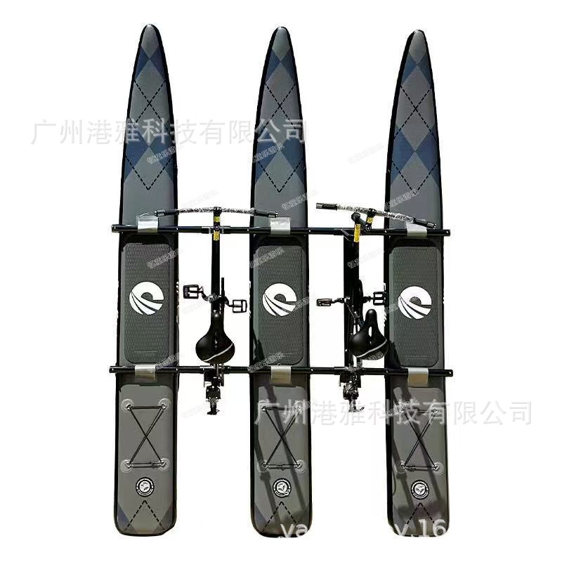 水上充气自行车单双人脚踏水上漫步器水上脚踏船景区游乐玩具工厂 - 1_1#双人款