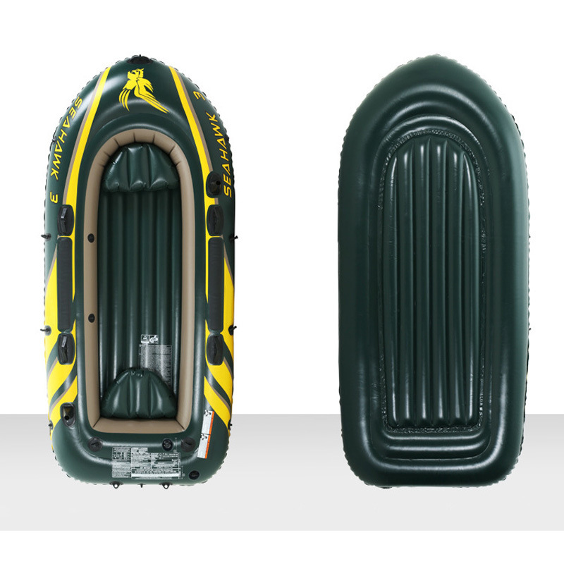 Морской орел, три человека, четыре надувные лодки, резиновые лодки, байдарки, надувные рыбацкие лодки. - 250 * 135CM (с аксессуарами) Зеленый