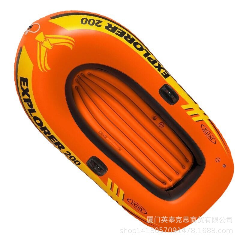 intex 58331探险者二人充气船皮划艇手划船漂流船PVC现货水上批发 - 185*94*41cm
