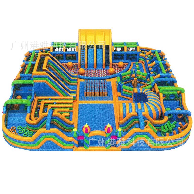跨境大型户外闯关充气城堡 商场中庭淘气堡蹦蹦床 儿童室内充气城