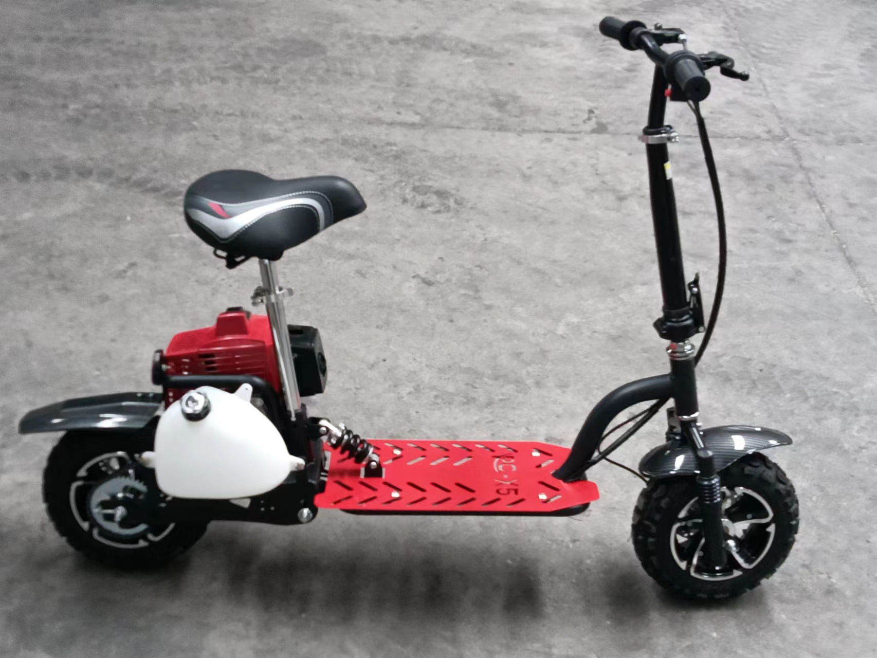 Двухтактный бензиновый самокат 50 cc Складной мини - шаговый топливовоз