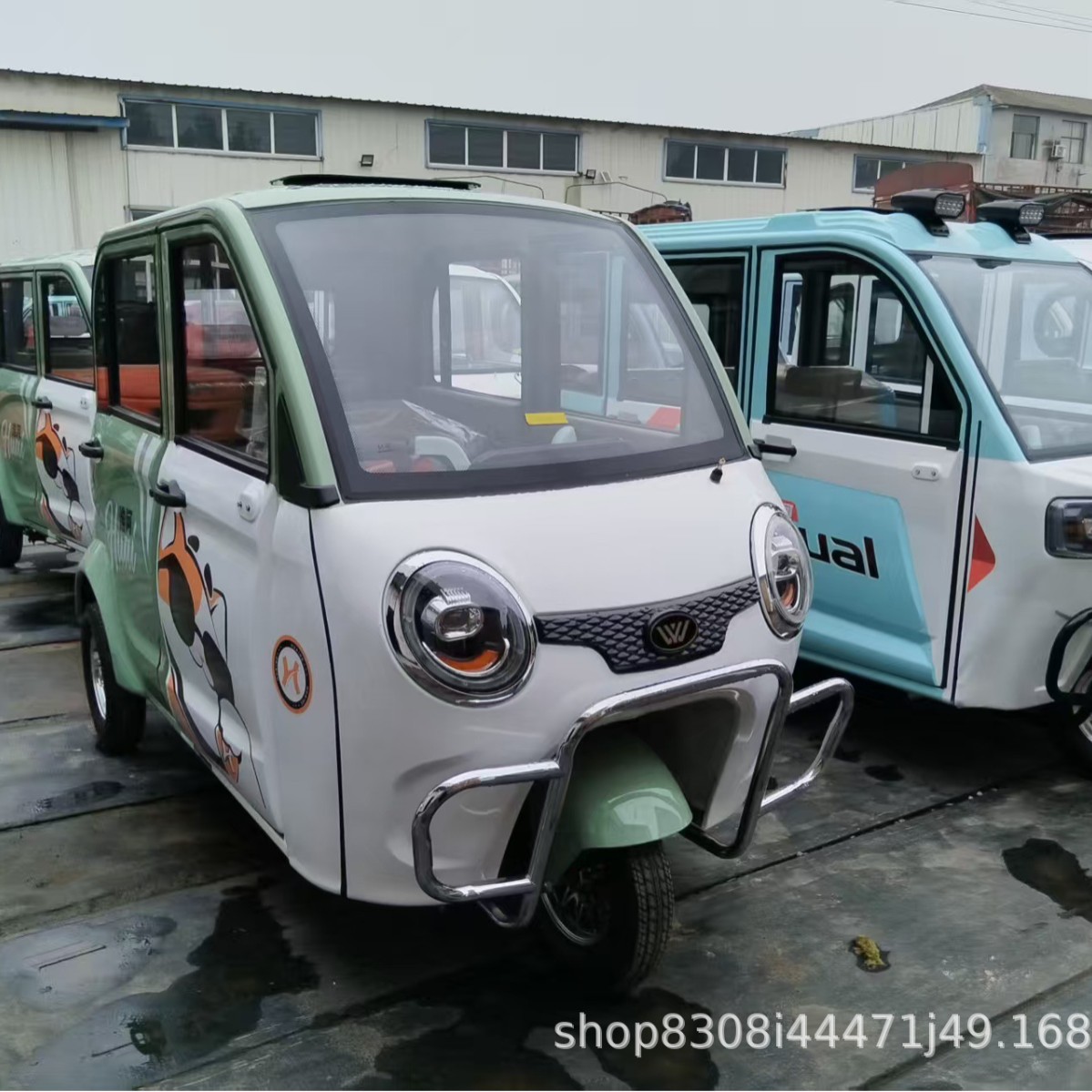 2026 Новый полностью закрытый трансфер детей с четырьмя дверями электрический трехколесный велосипед Мотор 60V32A пробег 60 - 80 км