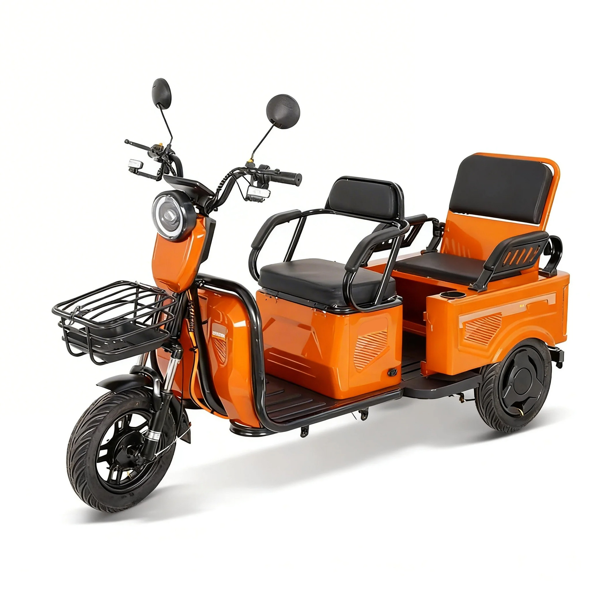 Электрический трехколесный велосипед для перевозки пассажиров и грузов, домашний велосипед для пожилых людей, чтобы забрать детей, аккумулятор, мотоцикл, король подъема - Голые автомобили без аккумуляторов и зарядных устройств