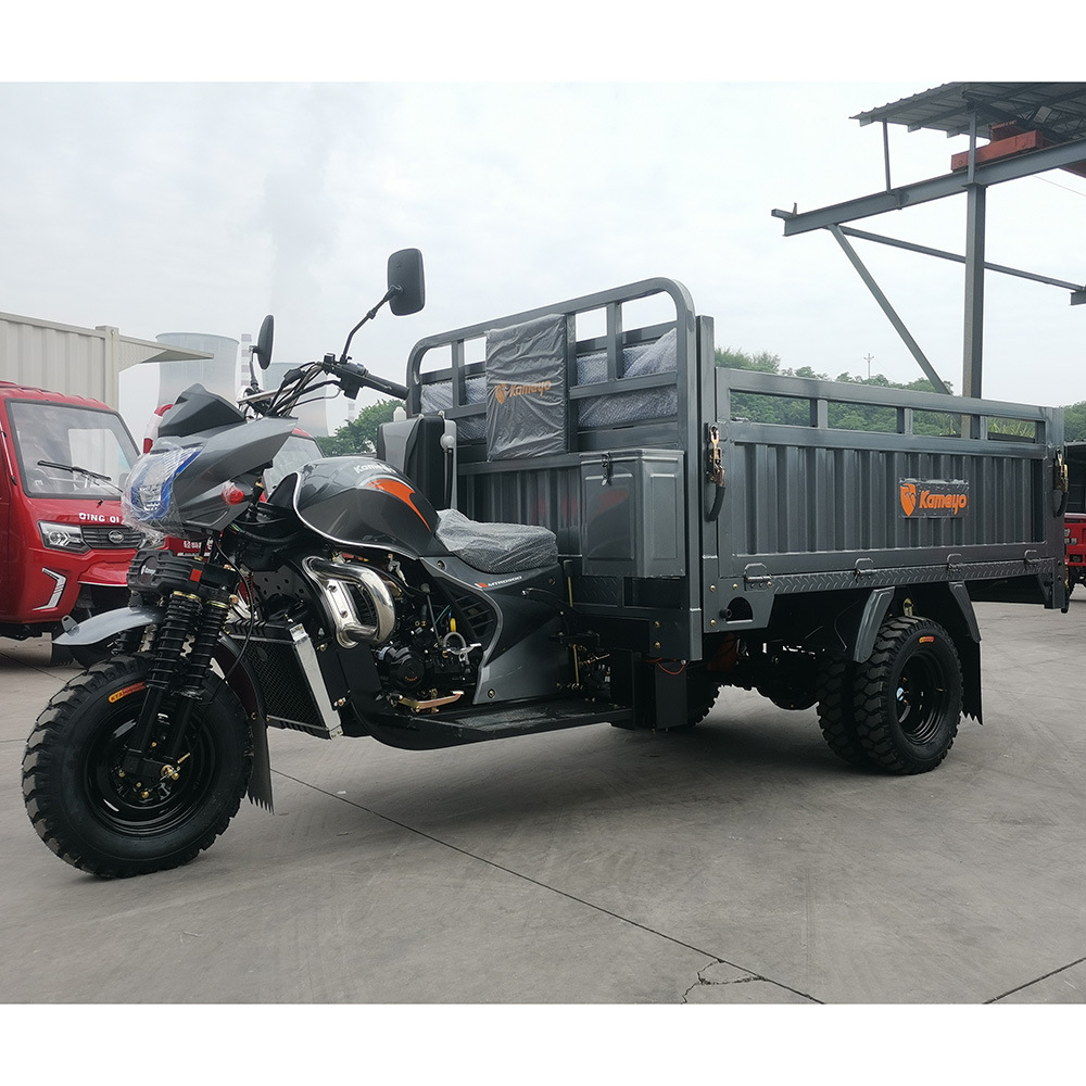 Гидравлический опрокидывающийся бензиновый трехколесный мотоцикл 300cc с водяным охлаждением