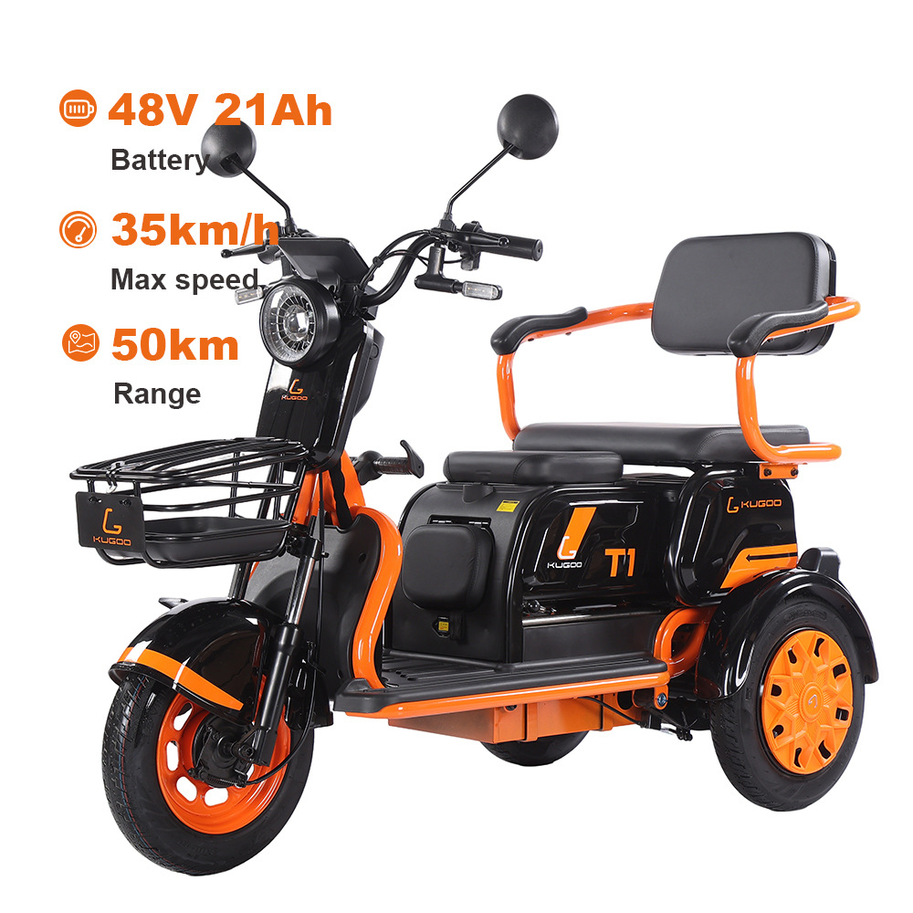 Электрический трехколесный велосипед Kugoo T1 500W 48V 50KM Мотоцикл - T1