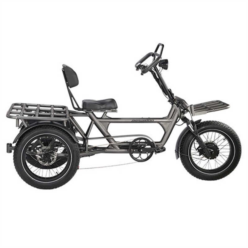 2024 Трехколесный велосипед легкая педаль для взрослых отдых на свежем воздухе молодежная фабрика другие велосипеды - Двойной двигатель 48V60AH