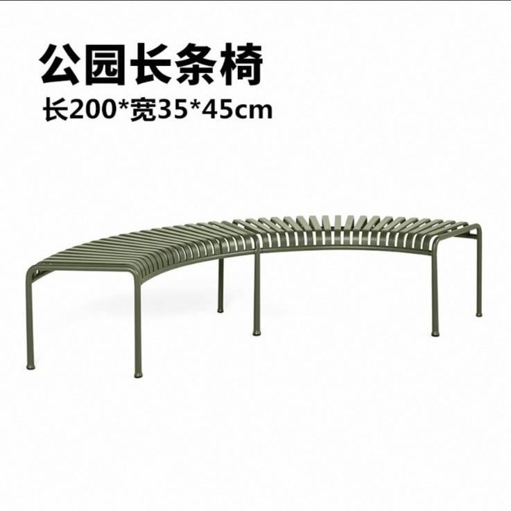 Новый внешний вид металлические столы и стулья Парк скамейка наружная спинка железо наружное кресло двор площадь длинные стулья - Парковые скамейки