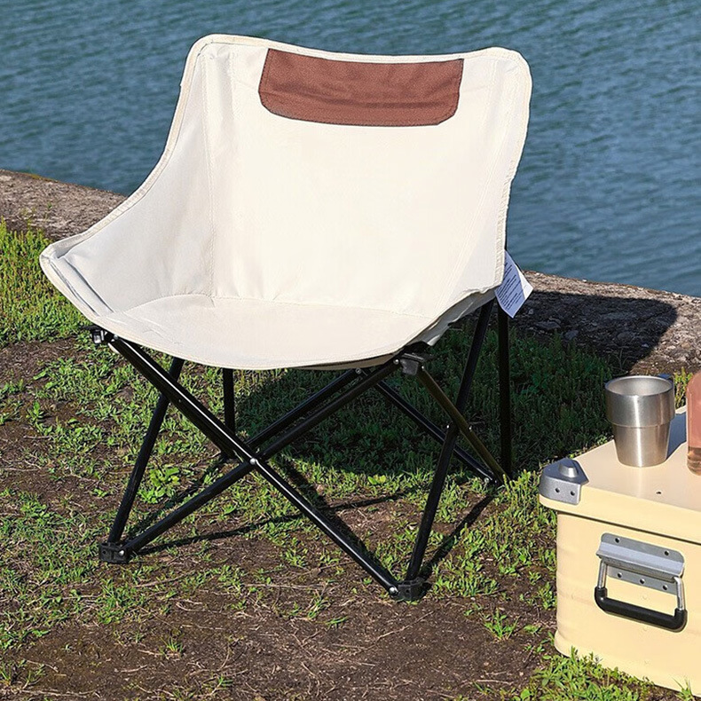 Кресло для кемпинга снаружи портативный складной стол стул барбекю стол для кемпинга кресло для рыбалки кресло для ловли рыбы лошадь складной стол - Классический лунный стул (белый)