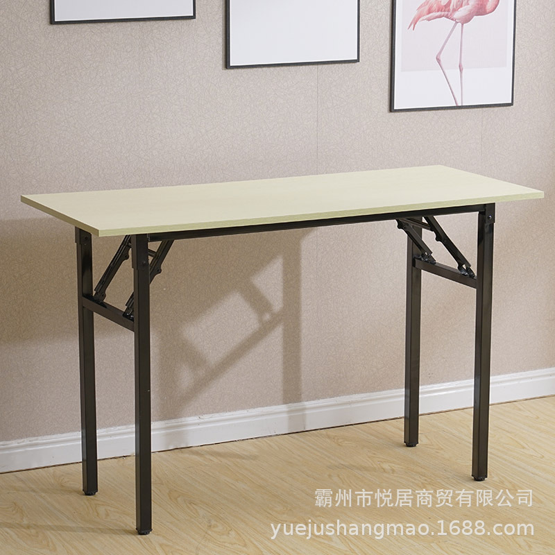 Простой складной стол, спот, обучение оптовой торговле, длинный стол, стол для совещаний, учебный стол, открытый прямоугольный компьютерный стол - Белый дуб/Длина 80 * Ширина 40 * Высота 75