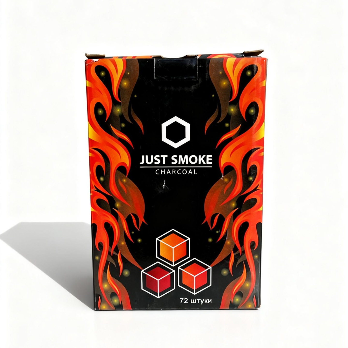 Арабский кальян, кокосовая оболочка, углеродная зола, медленное сгорание углерода, длительное время сгорания углерода - 72 коробки по одной 25 * 25 * 25 мм