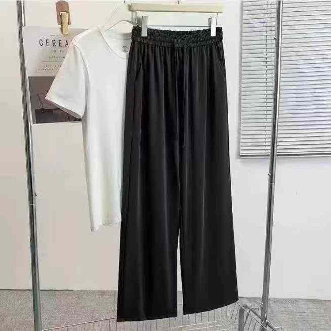 8.8 юаней [солнце] номер 24500, S-2XL， Женские летние детонации ледяные брюки с широкими ногами, ледяная ткань, товары чистые, супер - комфорт, не выбрать деньги, смешать, распределить товары ➕ Один.