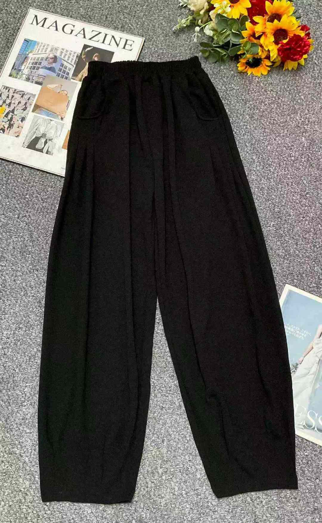 Весна и лето Новый высокоэластичный микро - толстый MM разжимная талия для досуга фонарных брюк, независимая упаковка, кодовое число M - 4XL код, около 200 штук, полная чистка 6,9 юаней сверхдешевая секундная смерть!