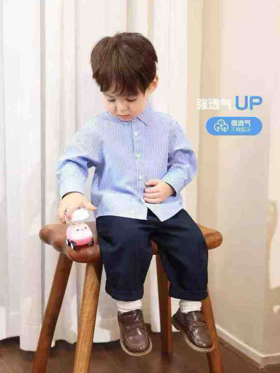 Полная очистка 2,8 юаней / шт. 118 детских полосатых рубашек, код 100 - 160, 10 шт. 1 упаковка.