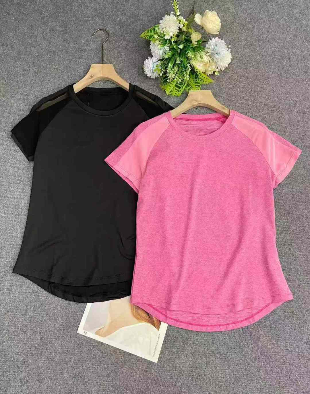 1400 спортивных узлов для фитнеса, быстровысыхающих йоги с короткими рукавами. Ткань мягкая и удобная, высокая эластичность, хорошее качество. S один 2XL, отдельная упаковка с подвеской, полная очистка 3.5