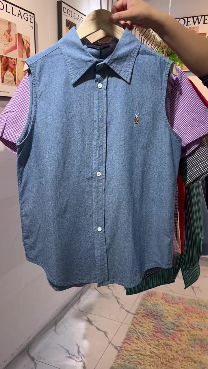 Полная очистка 12,8 юаней / очистка около 500 модных женских рубашек, все небольшие целые, независимая упаковка с подвеской, кодовое число S - 2XL. Хлопок и высококачественные рубашки! - S