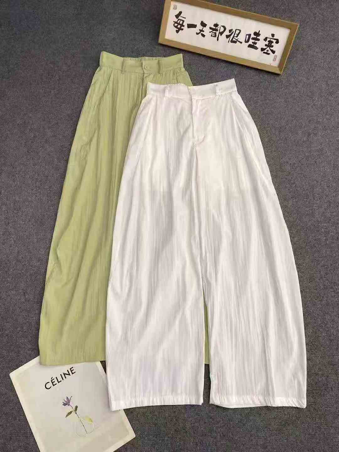 Рекламные брюки - мачете 5563 шт. 11,8, мягкая ткань, оболочка брюк, с карманами, белый с непроницаемой футеровкой, кодовое число 2 - 6 ярдов (M - 3XL), независимая упаковка (2 ярда 80 кг или около того), модельная схема только для справки