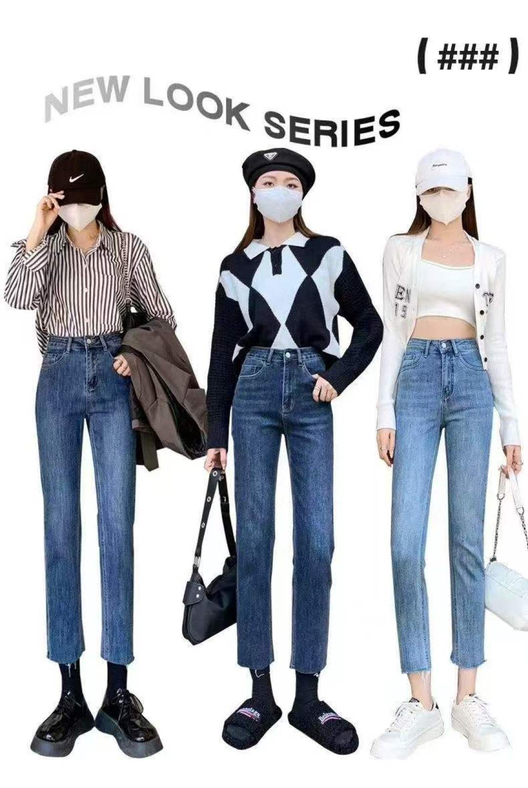 Высокоупругая дымовая труба Прямые цилиндры Джинсы Женские летние новые тонкие трубки Девять очков Джинсы 324 Полная очистка 9,8 юаней, код 25 - 32, оригинальная независимая упаковка [празднование] [празднование] [празднование]