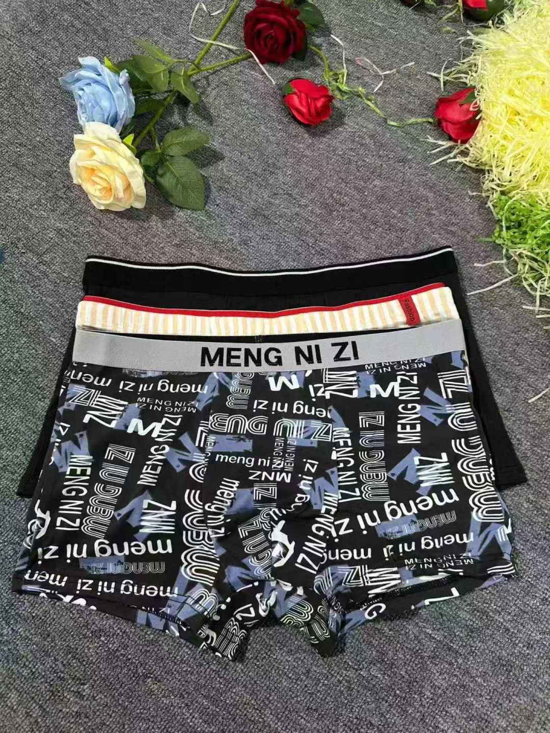 Сегодня новая [роза] 9500 хлопчатобумажных мужских четырехугольных плоских трусиков, небольшая целая смесь, 12 упаковок, кодовое число m - 4xl, товар чистый, полный 2.5, распределение 500 от 2.8 [празднование]